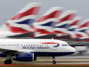 A British Airways plane lands at Heathrow Airport on March 19, 2010 in London, England.  A flight travelling from San Francisco to London had to make an emergency landing in Vancouver after members of the flight crew reported feeling ill. (Photo by Dan Kitwood/Getty Images)