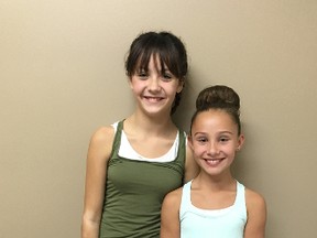 Layla Spice (lef) and Adasyn Kallay (right) will be performing in Edmonton as part of the Nutcracker cast produced by the Jeunesse Classique Ballet Society.