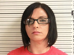 Rachel Carrier will serve one year in jail, five years probation and register as a sex offender after being convicted of hosting and participating in booze and dope-fuelled teen sex parties. (Washington Parish Sheriff's Office Photo)