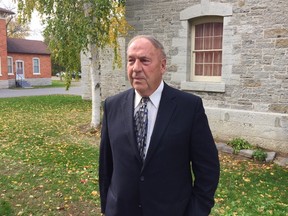 Neil Joynt outside of the Lennox and Addington Court House in Napanee at his sex assault trial. (Ian MacAlpine/The Whig-Standard)