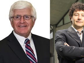 Long-standing educator and politician Rick Bartolucci, left, and Stratford Festival artistic director Antoni Cimolino will receive an honorary doctorate at Laurentian University’s fall convocation ceremonies on October 29, 2016. Supplied photo