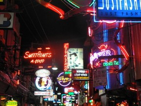 The notorious sex walk of clubs in the red light district of Pattaya, Thailand is a haven for sex tourism and trafficking. (Thane Burnett/Postmedia Network file photo)