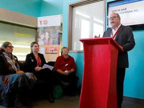 Emily Mountney-Lessard/The Intelligencer 
Dave Allen, CEO of YMCA of East Central Ontario, speaks about Prescription to Health, a new partnership between the YMCA and local health care providers, Wednesday in Belleville.