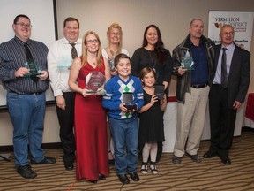 Seven business were recognized at the Vermilion Chamber of Commerce's Small Business Awards Gala on Wednesday, October 19, 2016, at the Pomeroy Inn and Suites, in Vermilion, Alta.  Taylor Hermiston/Vermilion Standard/Postmedia Network.