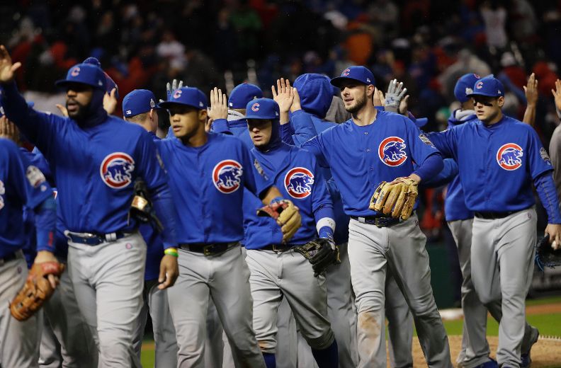 Jake Arrieta silences Cleveland bats, Chicago Cubs bust loose for 5-1 win  to even up World Series