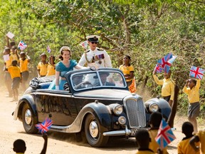 Claire Foy and Matt Smith in "The Crown."