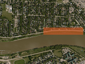 A map shows the location of the Lyndale Drive retaining wall.