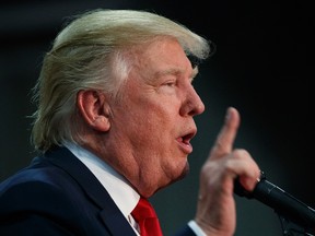 Republican presidential candidate Donald Trump speaks during a campaign rally, Thursday, Oct. 27, 2016, in Springfield, Ohio. (AP Photo/ Evan Vucci)