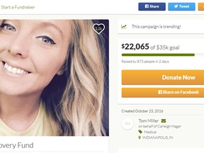 Carleigh Hager's GoFundMe page.
