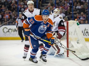 Ryan Nugent-Hopkins is proving to be a solid checking forward hile till providing offence for the Oilers. (Shaughn Butts)