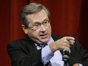 Republican U.S. Sen. Mark Kirk answers questions during the first televised debate with Democratic U.S. Rep. Tammy Duckworth Thursday, Oct. 27, 2016, at the University of Illinois in Springfield, Ill. (AP Photo/Seth Perlman)