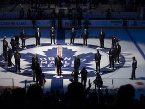 The Maple Leafs home opener ceremony on Saturday, October 15, 2016. THE CANADIAN PRESS/Chris Young