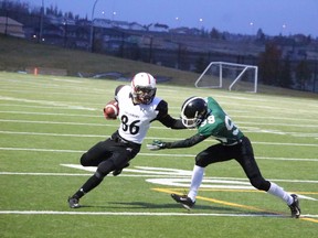 Points were at a premium during the Marauders’ opening playoff game against Salisbury last week. Memorial, whose offence ranked among the best during the regular season, didn’t put the game away until the final minute. - Photo by Mitch Goldenberg, Reporter/Examiner