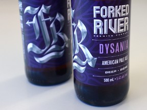 Forked River?s Dysania includes the Shine the Light logo on the label. (MORRIS LAMONT, The London Free Press)
