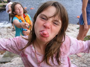 Supplied photo 
Meagan Pilon in happier times, camping in Killarney as a child.