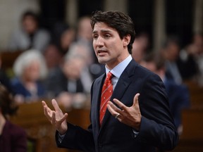 Prime Minister Justin Trudeau answers a question during question period in the House of Commons on Parliament Hill in Ottawa on Wednesday, October 26, 2016. (THE CANADIAN PRESS/Adrian Wyld)
