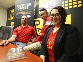 Dr. Stephen Daniel, an Invictus Games athlete with son Owen and wife Danielle on Wednesday October 19, 2016. He will compete in the 2017 Invictus Games in Toronto.Michael Peake/Toronto Sun/Postmedia Network