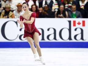 Kaetlyn Osmond finished second at the Skate Canada International on Saturday. (THE CANADIAN PRESS)