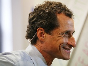 Anthony Weiner is seen in New York Cityin this Sept. 9, 2013 file photo.  (Mario Tama/Getty Images)