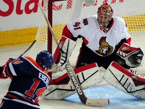 Craig Anderson will get the start against the Oilers Sunday. (File)