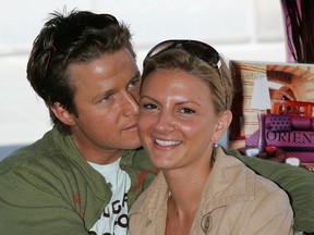 Television personality Billy Bush and his wife Sydney pose at the 2006 Diamond Lounge By Nathalie Dubois in the Penthouse at Peterson Automotive Museum March 4, 2006 in Los Angeles, California. Bush's wife is reportedly 'furious' about the controversial conversation he had iwth Donald Trump in 2005. (Photo by David Livingston/Getty Images)