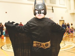 Vulcan Prairieview Elementary School kindergarten student Giuseppe DiTata in his Batman Halloween costume.