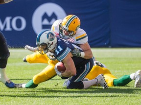 The Argonauts will finish their CFL season in Edmonton against the Eskimos on Saturday. (Ernest Doroszuk/Toronto Sun/Files)