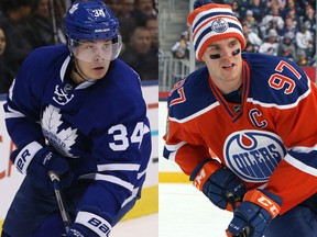 Auston Matthews and Connor McDavid (Postmedia/Getty)