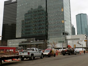 The City of Edmonton will take possession of the first phase of Edmonton Tower, located at 104 Avenue and 101 Street. The 29-storey office building is Edmonton's fifth tallest building. LARRY WONG/Postmedia