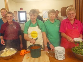 The Trailblazers of the Hullett Provincial Wildlife Area hosted their annual spaghetti dinner at Kinburn Hall October 27. (Shaun Gregory/Huron Expositor)