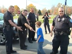 When no one showed up to Westyn Ziegler's 7th birthday party, the Prince's Lakes Police Department stepped up to give the boy a day he'll never forget. (YouTube)