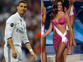 Real Madrid's Cristiano Ronaldo has reportedly split with former Miss Spain Desire Cordero. (Francisco Seco/Wilfredo Lee/AP Photos/Files)
