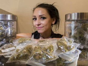 Kristina Simpson is the manager of the Weeds outlet on Bank Street. ERROL MCGIHON / POSTMEDIA