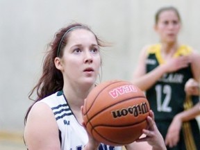 Madisyn Campbell of the Lambton Lions women's basketball team was named the Ontario Colleges Athletic Association player of the week for her performance in two games against the Cambrian Golden Shield in Sudbury this past weekend. (Handout)
