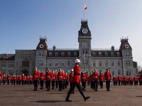 A complete review of the Royal Military College of Canada begins today at the prestigious institution, as senior Canadian Armed Forces commanders ordered the probe following a number of suspected suicides and allegations of sexual misconduct. Members of the graduation class of Royal Military College of Canada parade during a graduating ceremony in Kingston, Ont., in a May 20, 2016, file photo. THE CANADIAN PRESS/Lars Hagberg