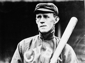 Undated file photo showing Chicago Cubs' Johnny Evers. (AP Photo/File)