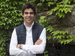 Canadian driver Lance Stroll, of Montreal, poses for photos before a news conference, in Montreal in a June 8, 2016, file photo. He will be the first Canadian on the grid since 1997 world champion Jacques Villeneuve left F1 a decade ago. (THE CANADIAN PRESS/Ryan Remiorz)