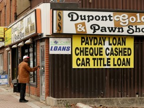 A stretch of payday loan stores in Ottawa (Postmedia Network files)