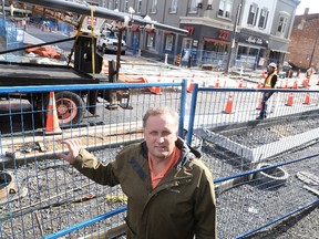 Jason Miller/The Intelligencer
Rod Bovay, director of engineering, stands at the intersection of Victoria Avenue and Front Street where crews are working to reinstate the roadway.