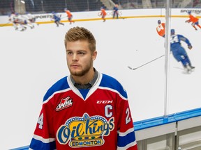 The Edmonton Oil Kings announced on September 22, 2016 their team captain for the 2017 season will be Aaron Irving. Shaughn Butts / Postmedia