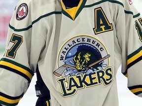 Wallaceburg Lakers logo jersey sweater