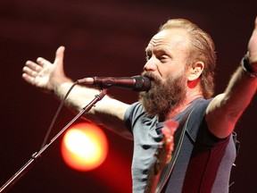 In this June 4, 2015 file photo, musician Sting performs at the Mawazine Festival, in Rabat, Morocco.  ( (AP Photo/Abdeljalil Bounhar, File)