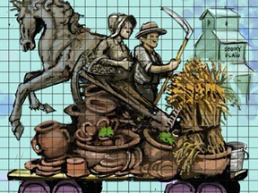 The mural image that Stony Plain residents will be painting as part of Canada’s 150 Mosaic Project. - Photo submitted