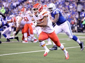 Charcandrick West will get the start at running back for the Kansas City Chiefs this week. (GETTY IMAGES)