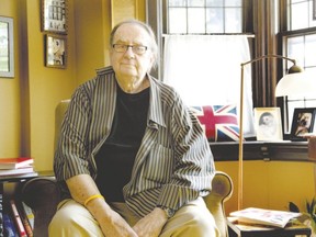 London theatre icon Don Fleckser sits in his home in Old South reminiscing about one sizzling summer in the neighbourhood in the 1950s, when Wyatt Cooper came to town with the Shelton-Amos Players. (DEREK RUTTAN, The London Free Press)