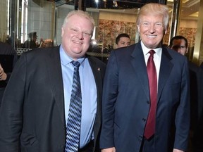 Rob Ford and Donald Trump (Supplied)