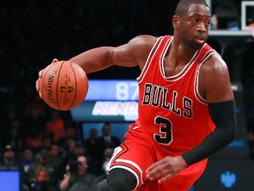 Kyle Lowry and the Raptors had many battles against 
Dwyane Wade and the Heat over the years. Wade now plays for the Bulls. (Getty Images)