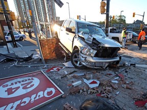 Car accident at the corner of Rideau St and Augusta on Friday.