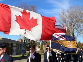 A Remembrance Day ceremony was held in Chelmsford, Ont. on Saturday November 5, 2016. John Lappa/Sudbury Star/Postmedia Network