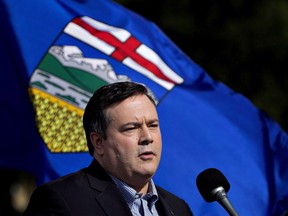 PC leadership candidate Jason Kenney came out swinging Saturday at the party convention. Photo by Jason Franson/The Canadian Press.